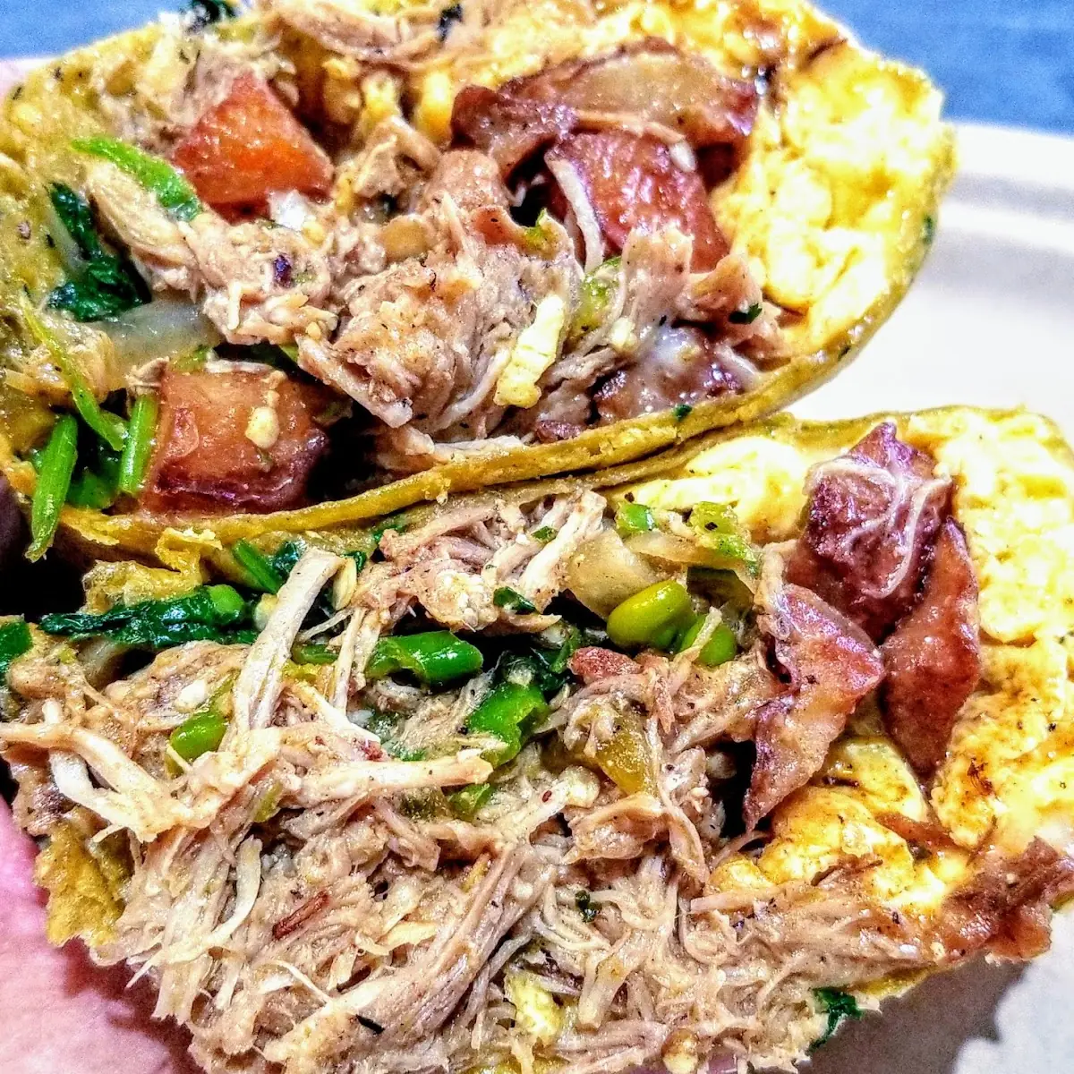 Green Chile Pork Breakfast Buritto