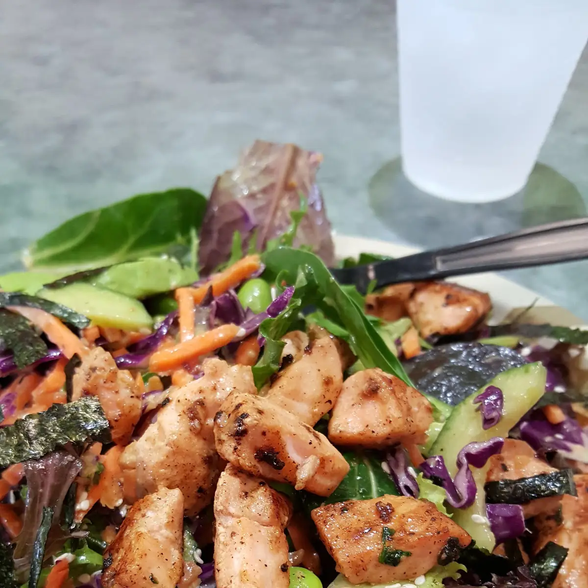 Miso Salmon Salad