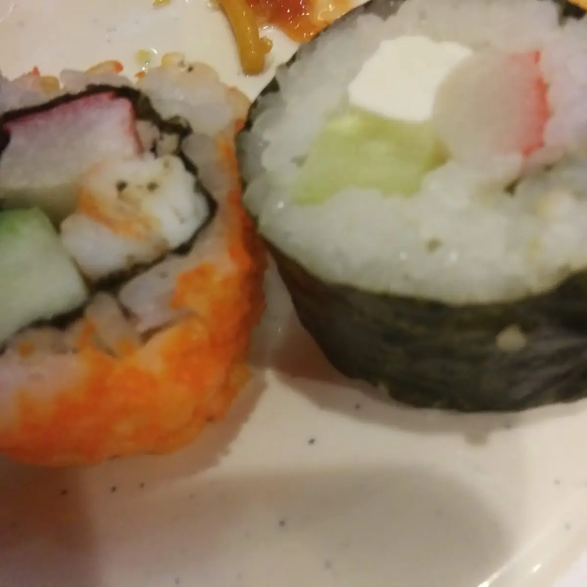 Sushi and Crab Rangoon