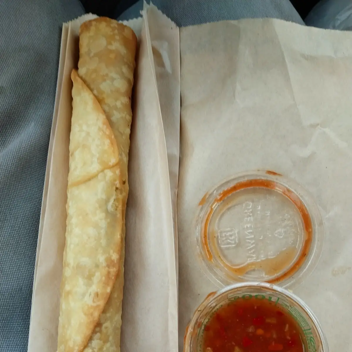 Crisp Beef Burrito & Hot Sauce