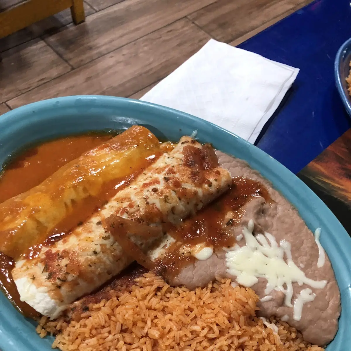 Beef Enchilada & Rice