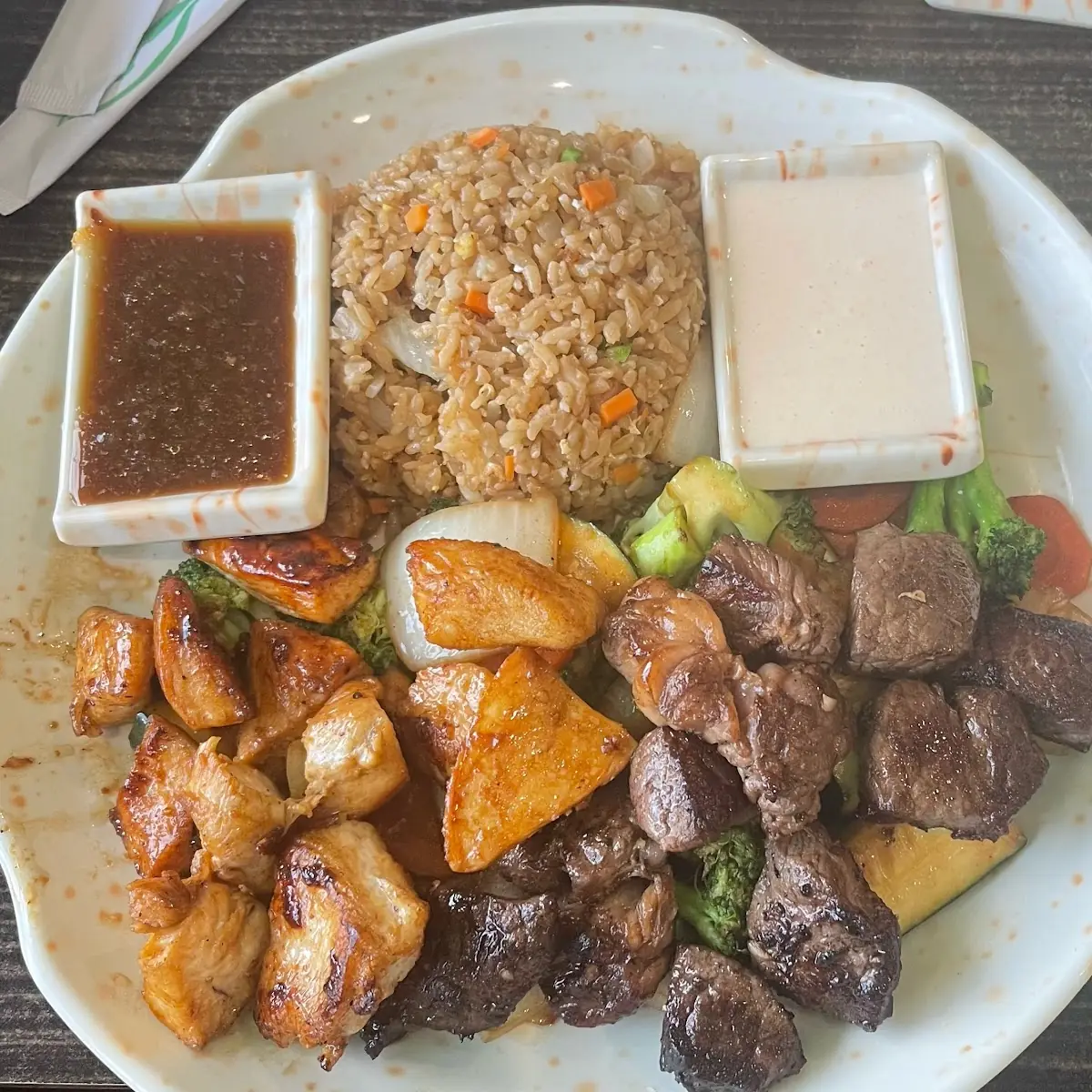 Hibachi Chicken & Steak Dinner