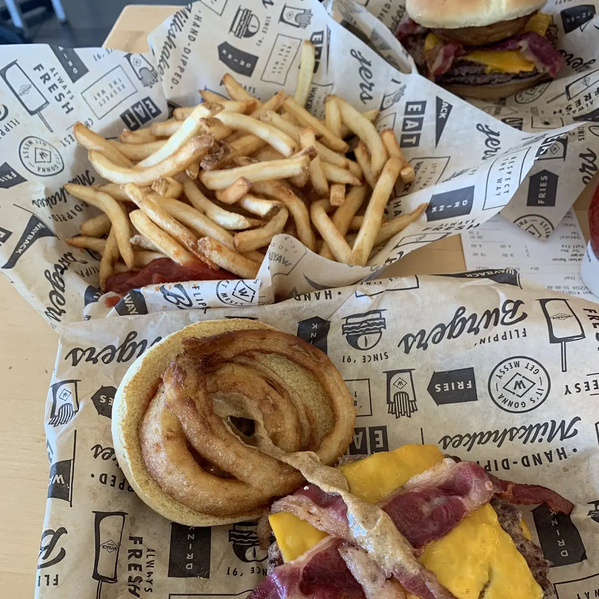 Whiskey Burger and Fries