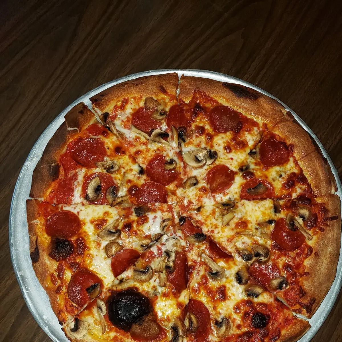 Pepperoni and Mushroom Pizza