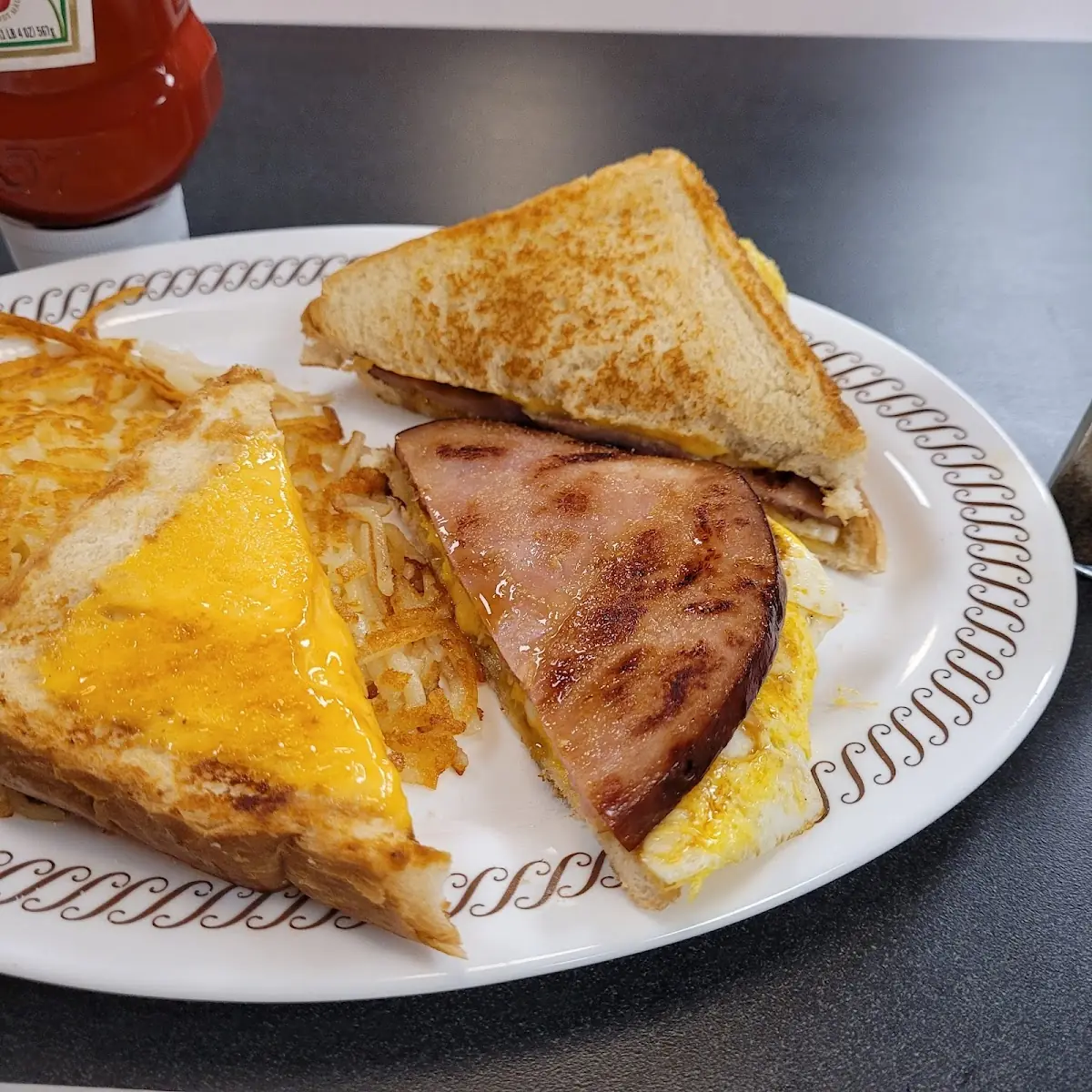 Egg and Cheese Melt with Ham