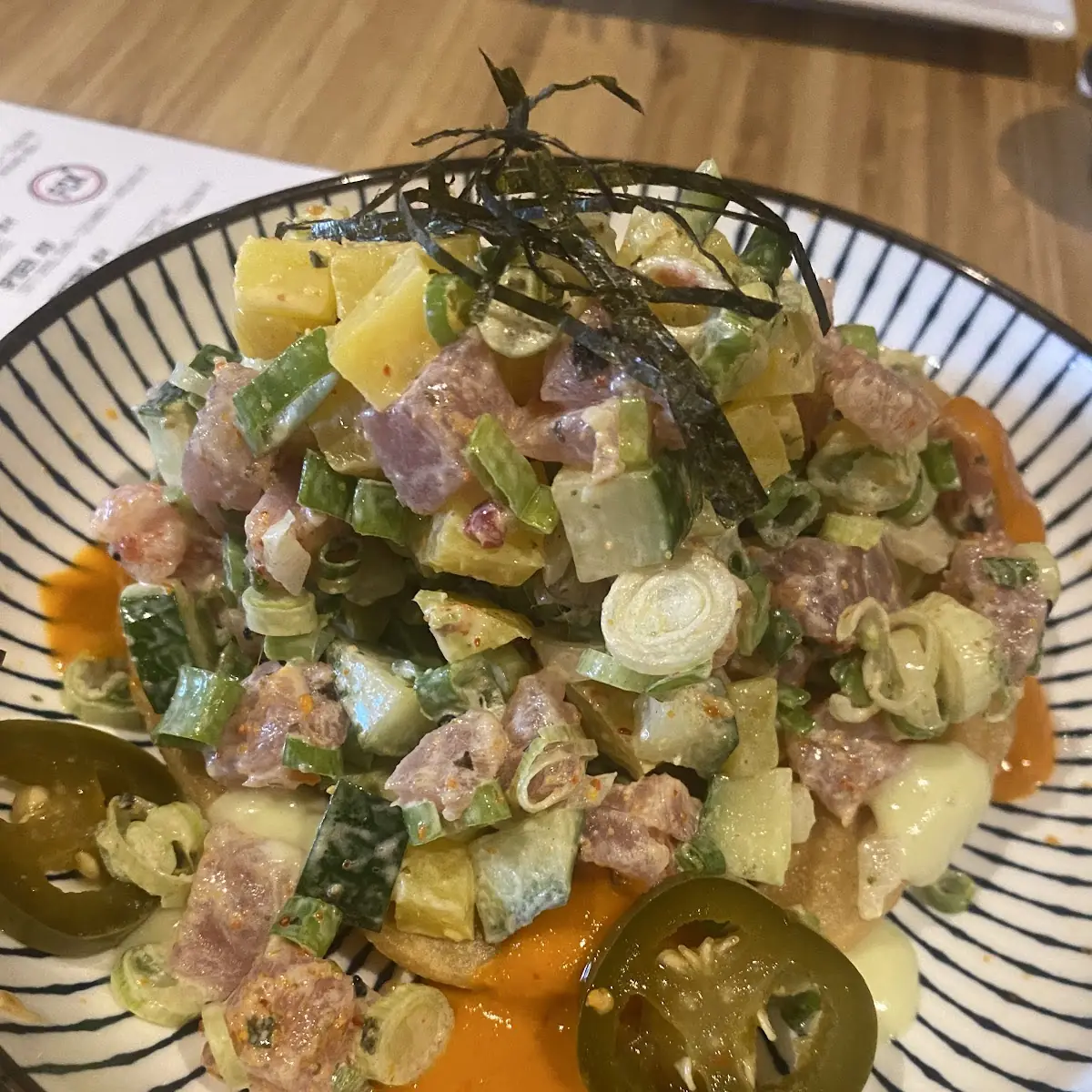 Ceviche Tostada, Funky Chow Kitchen