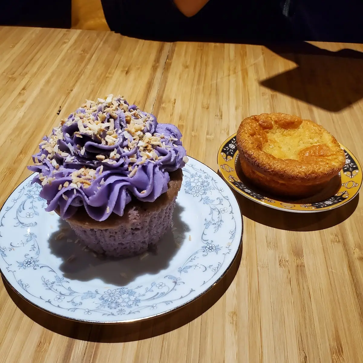 Ube Cupcake and Mochi Tart, Funky Chow Kitchen