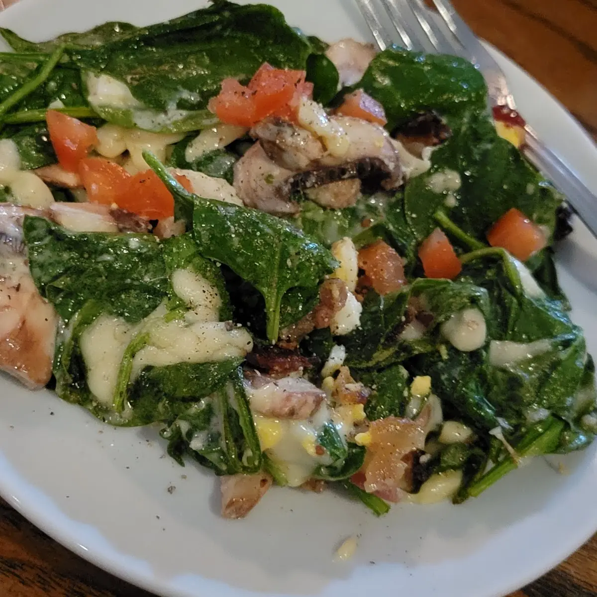 Warm Spinach Salad