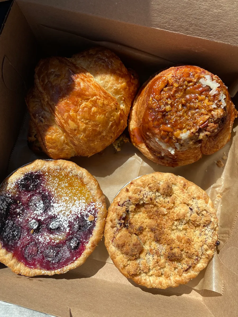 Crossiant Sticky Bun Lemon Tart Pie Sangria Pie
