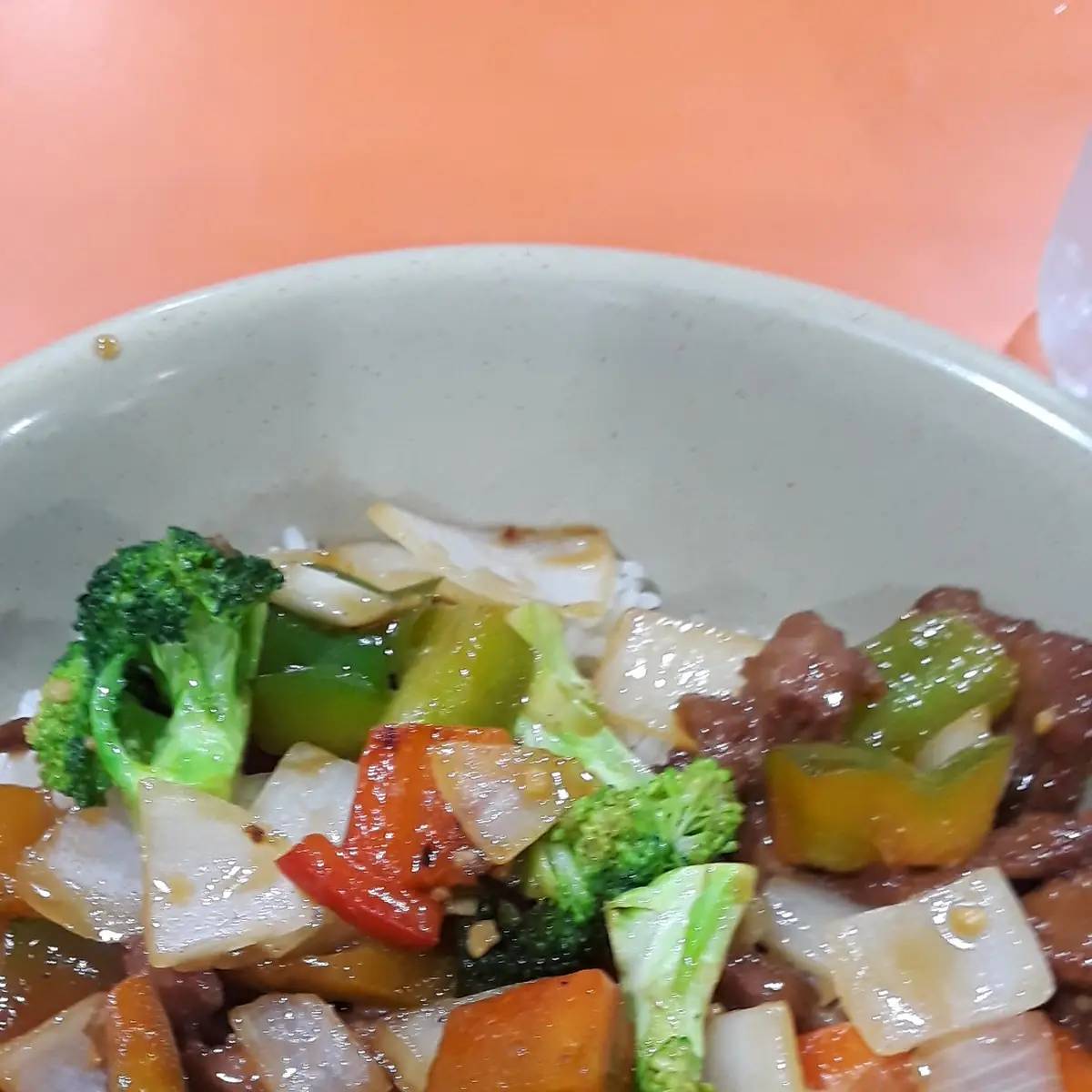 Hunan Beef Come with White Rice