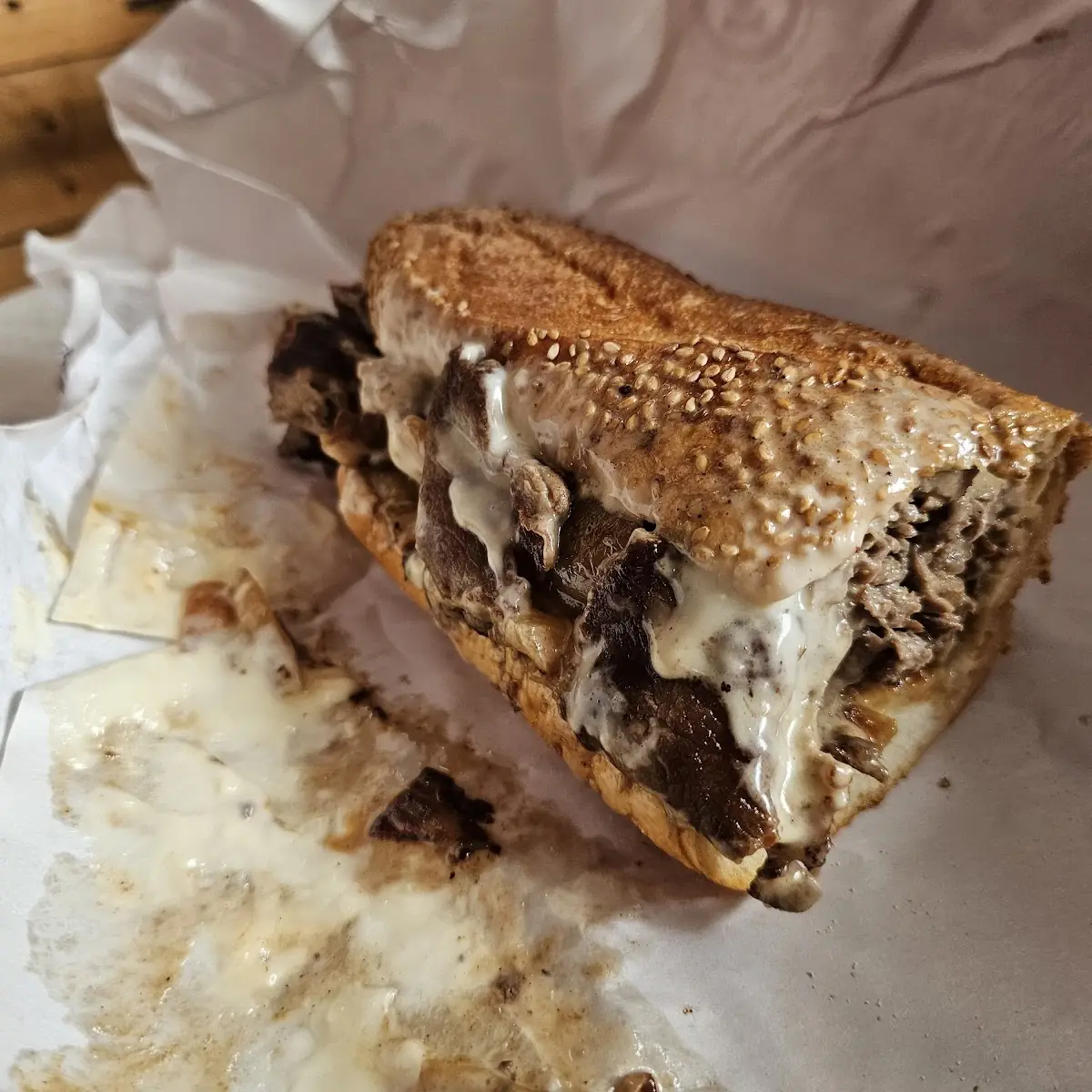 Cooper Sharp Cheese Steak with Onions