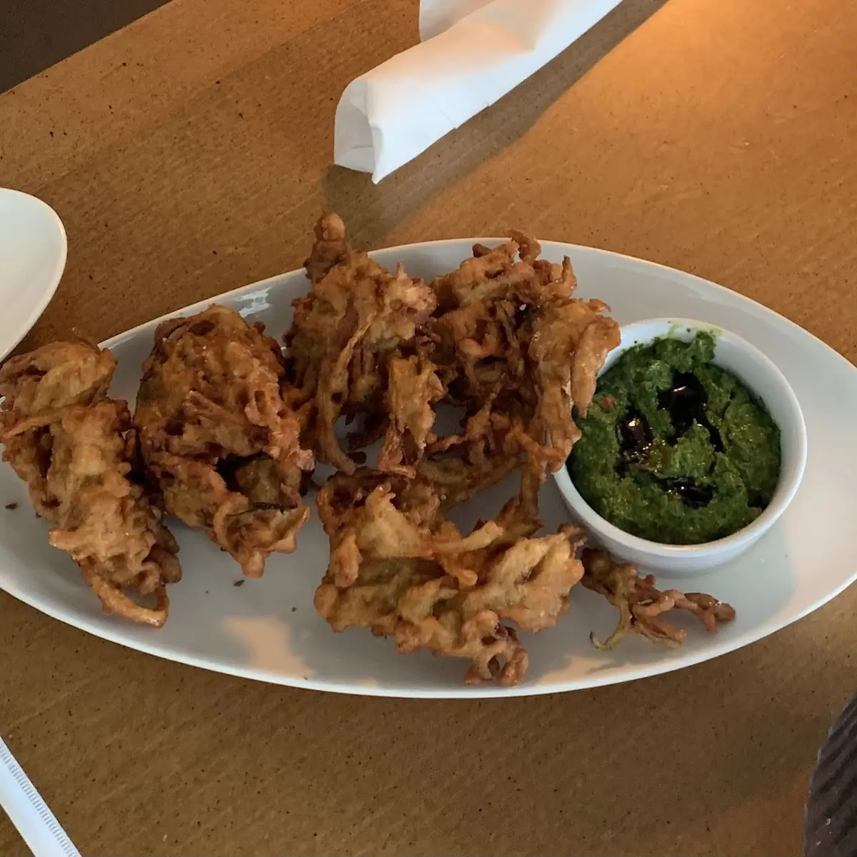 Pakora with Green Chutney