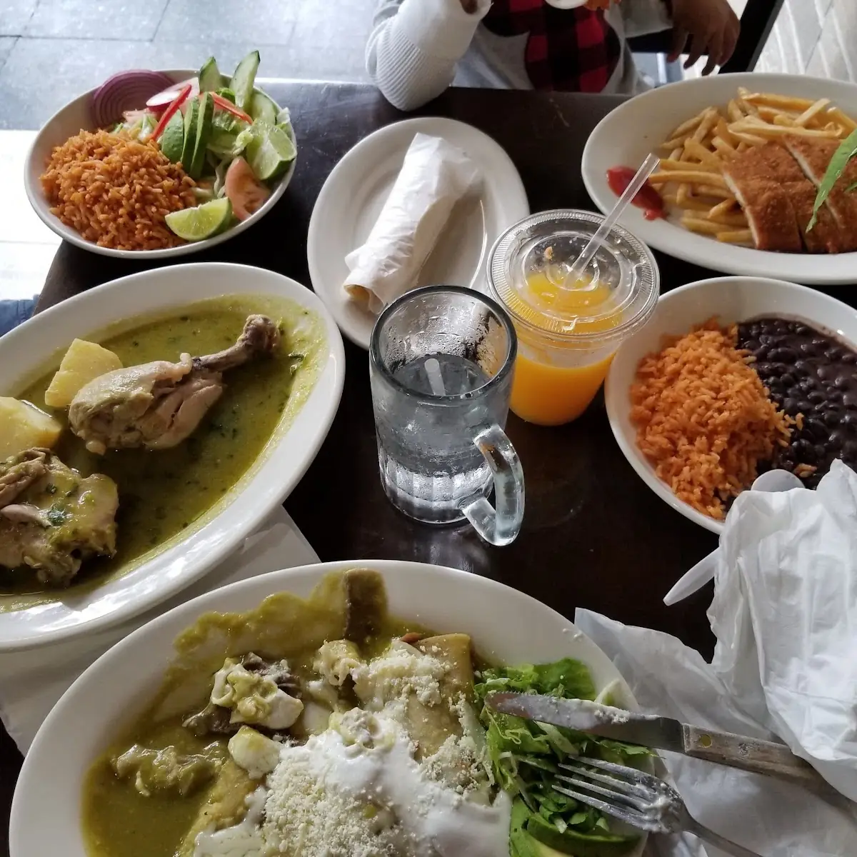 Pollo En Salsa Verde Pechuga Empanizada