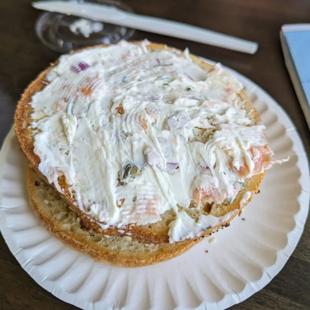 Everything Bagel with Lox Cream Cheese