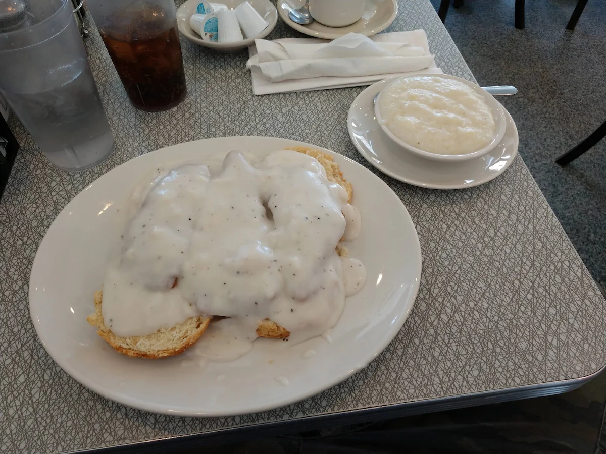 Biscuits Smothered with Country Gravy