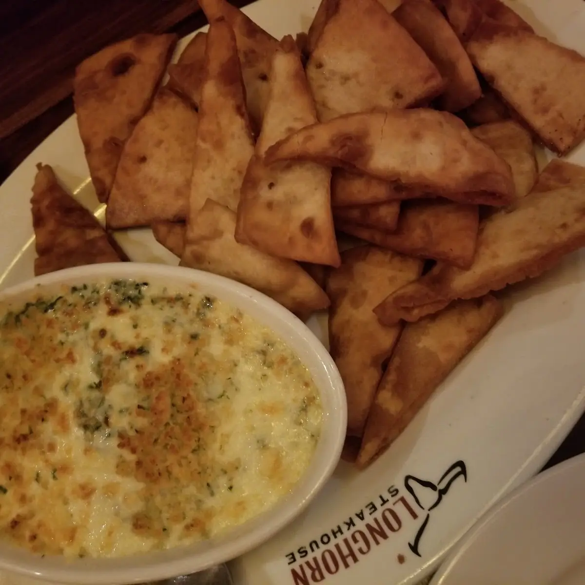 Parmesan Crusted Spinach Dip