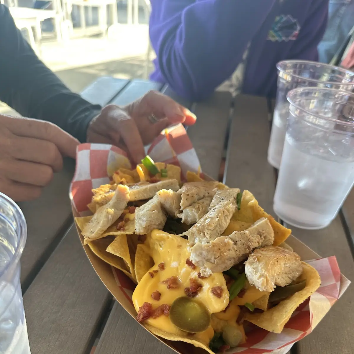 Loaded Nachos with Chicken