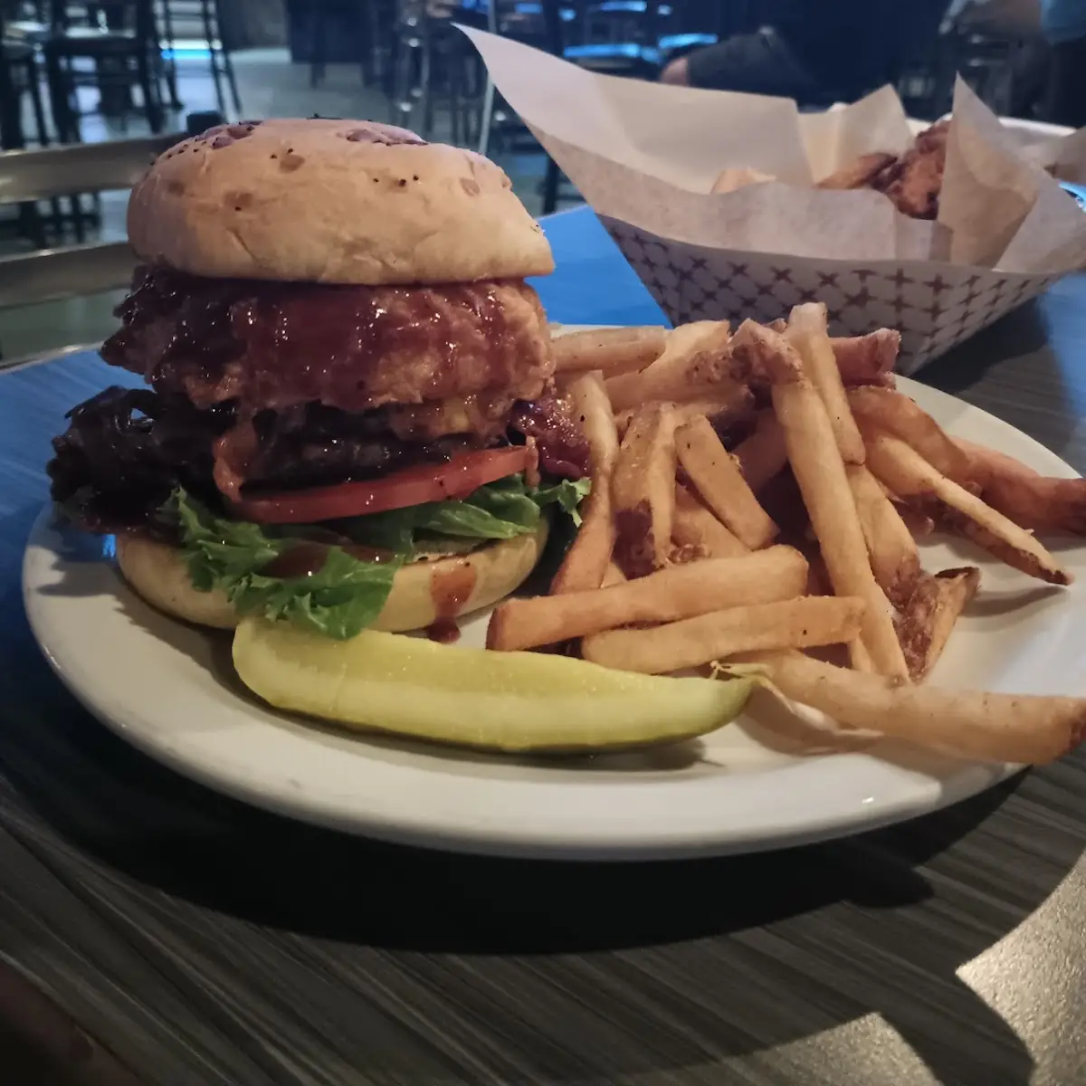 Burger and Fries