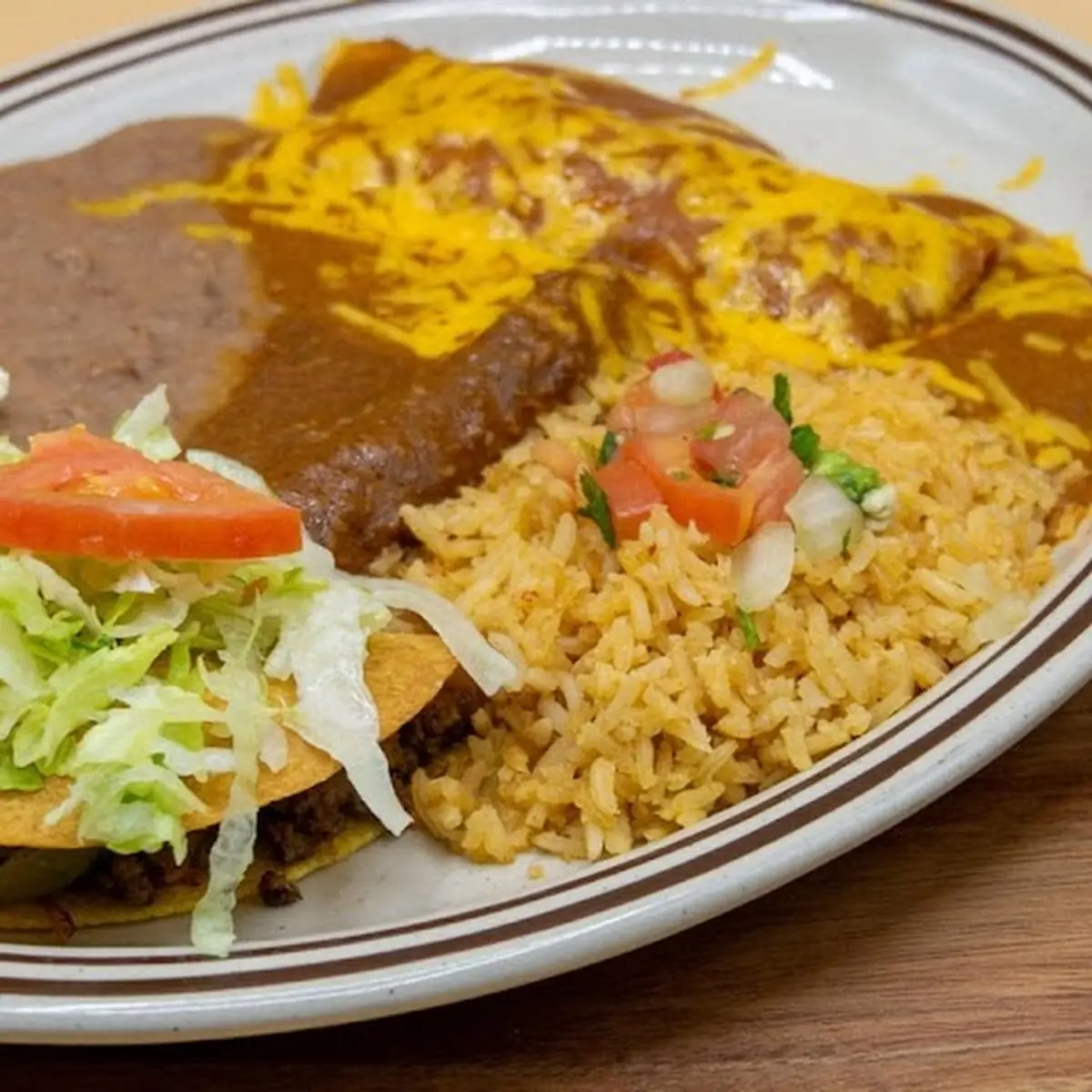 Bean Burrito Platter