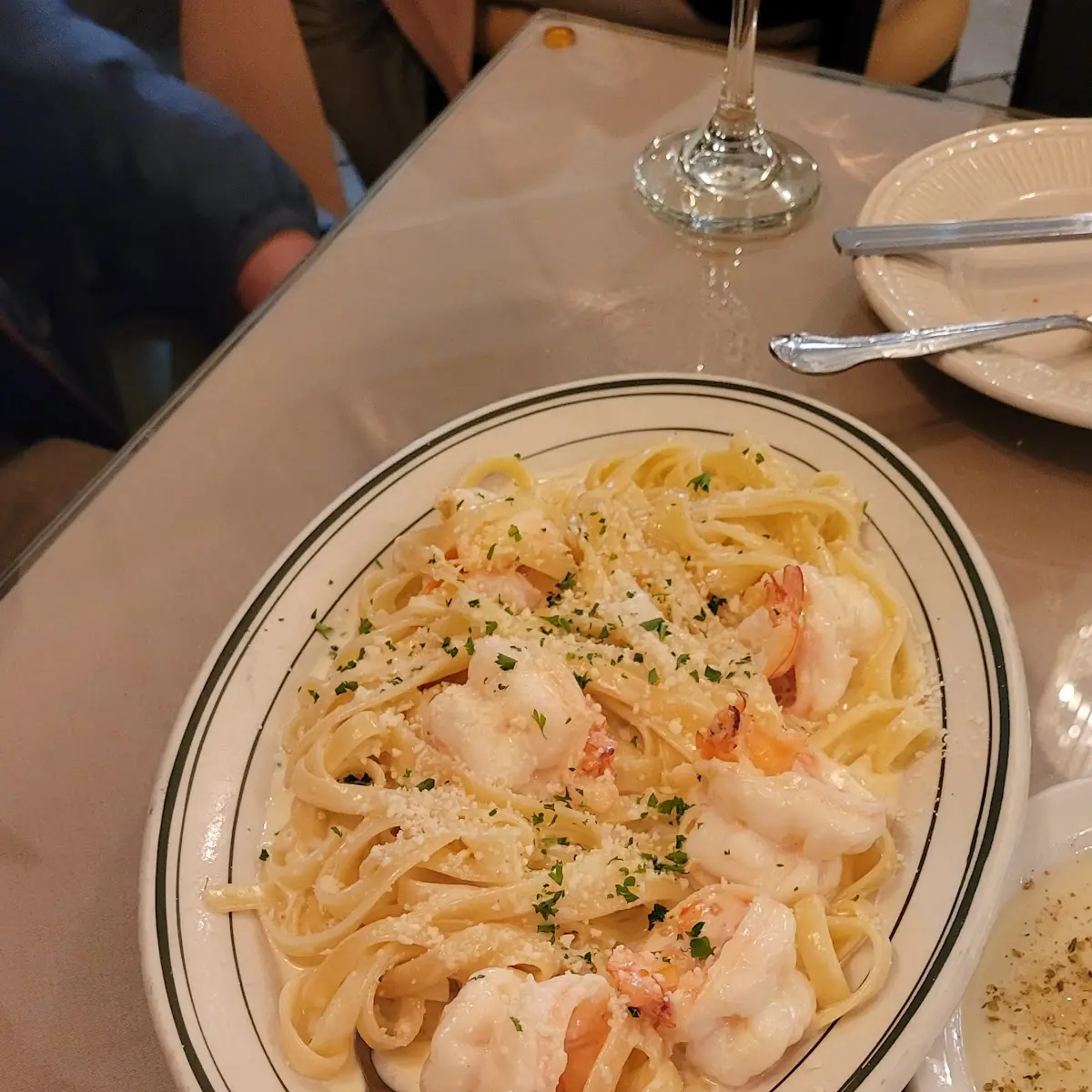 Fettuccine Alfredo with Shrimp