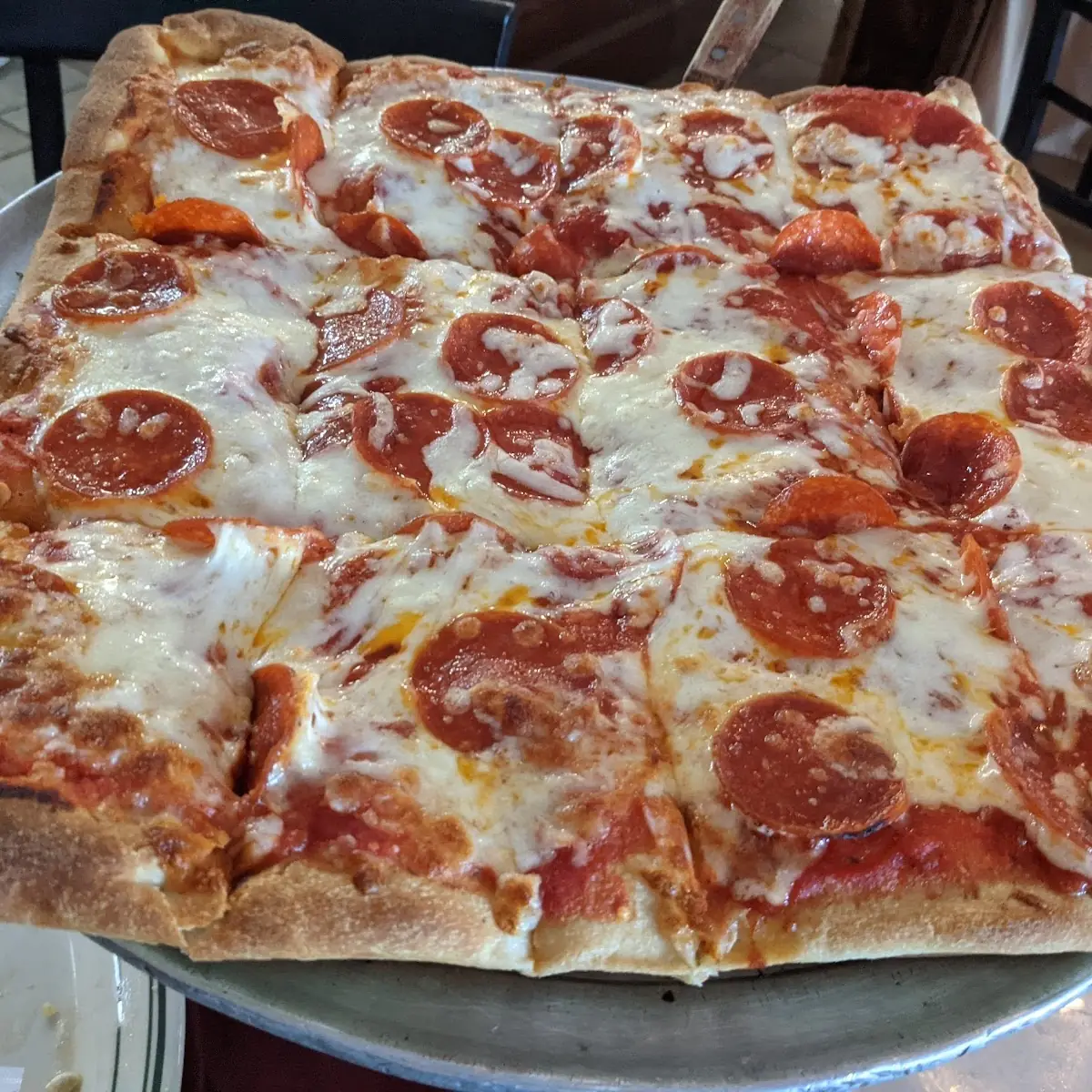 Sicilian Pizza with Pepperoni