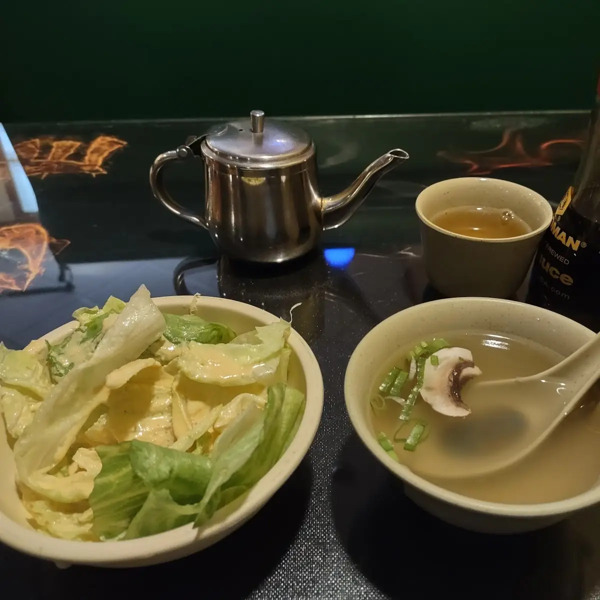 Miso Soup and Salad