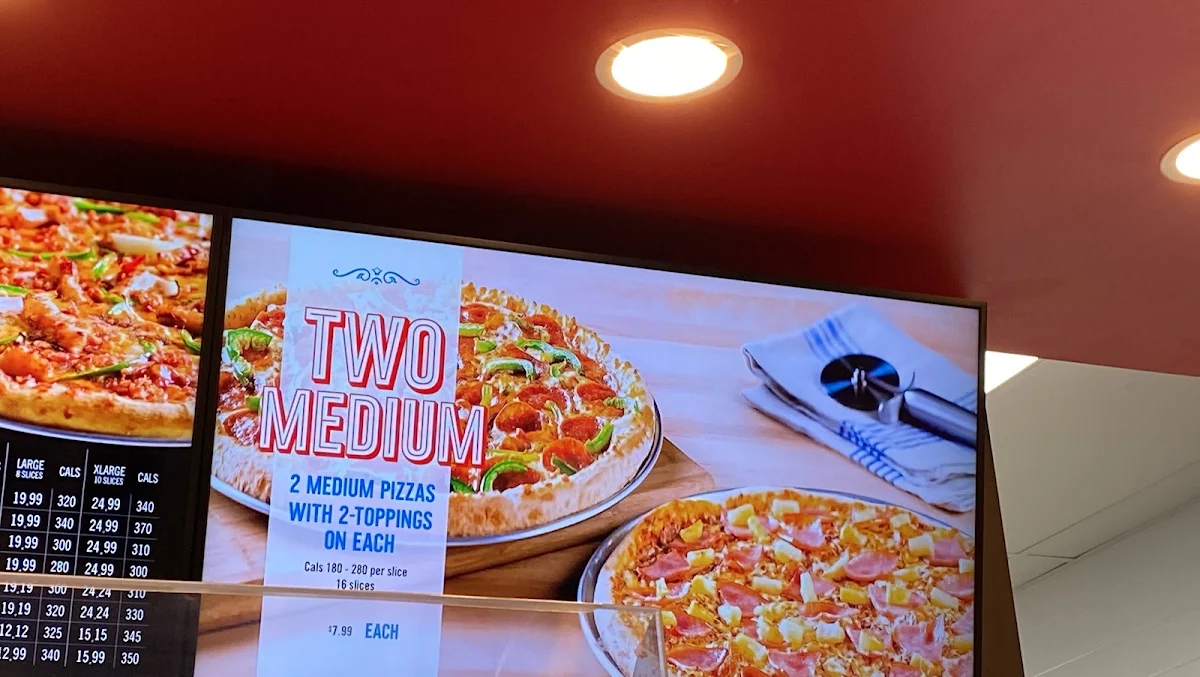 Menu, Domino's Pizza
