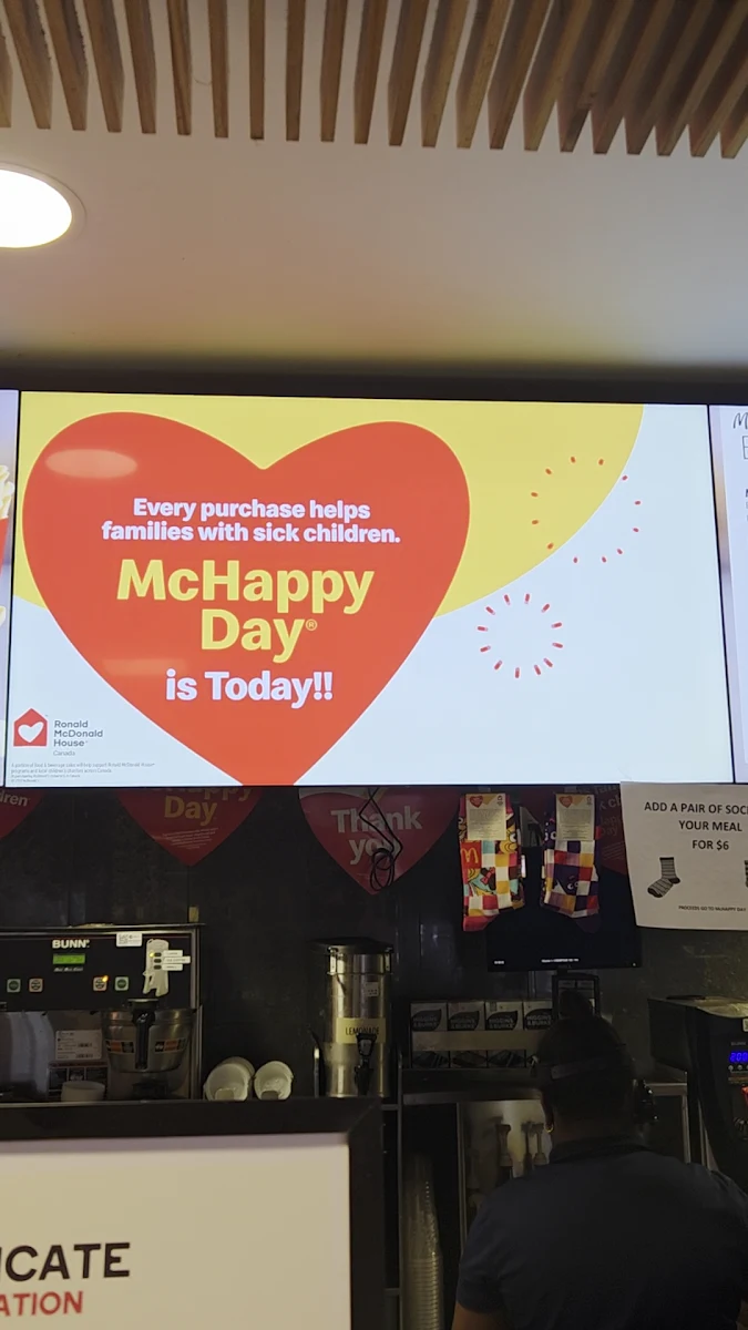 Menu, McDonald's