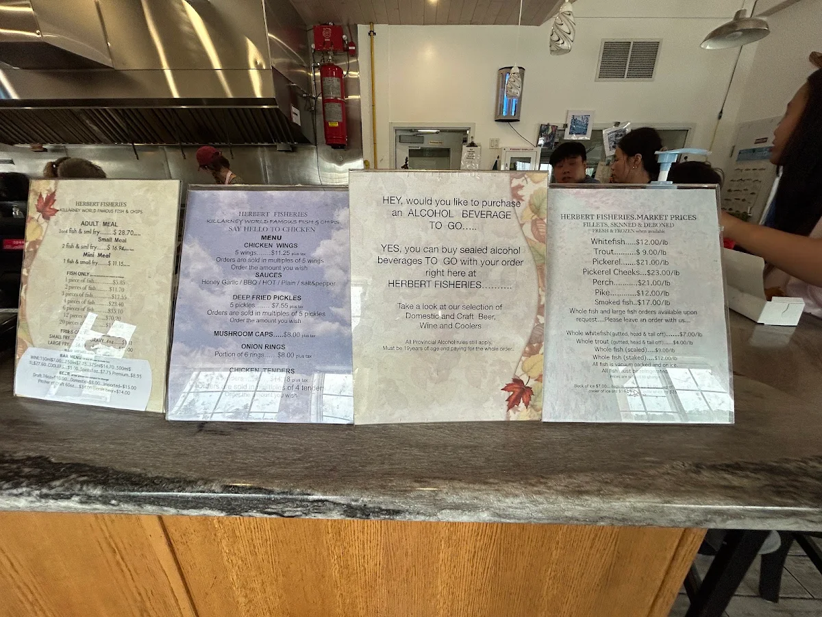 Menu, Herbert Fisheries