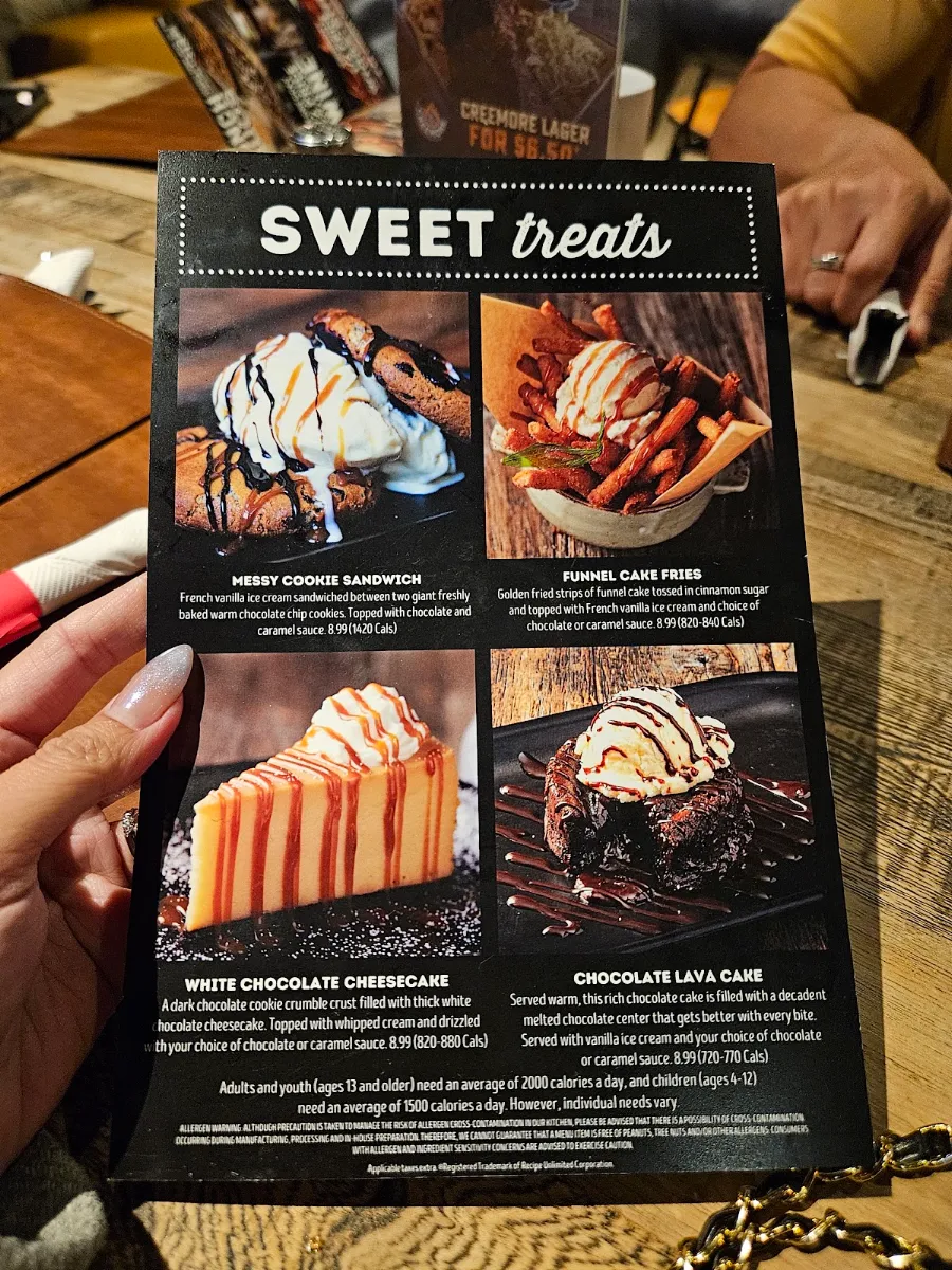 Menu, Kelseys Original Roadhouse