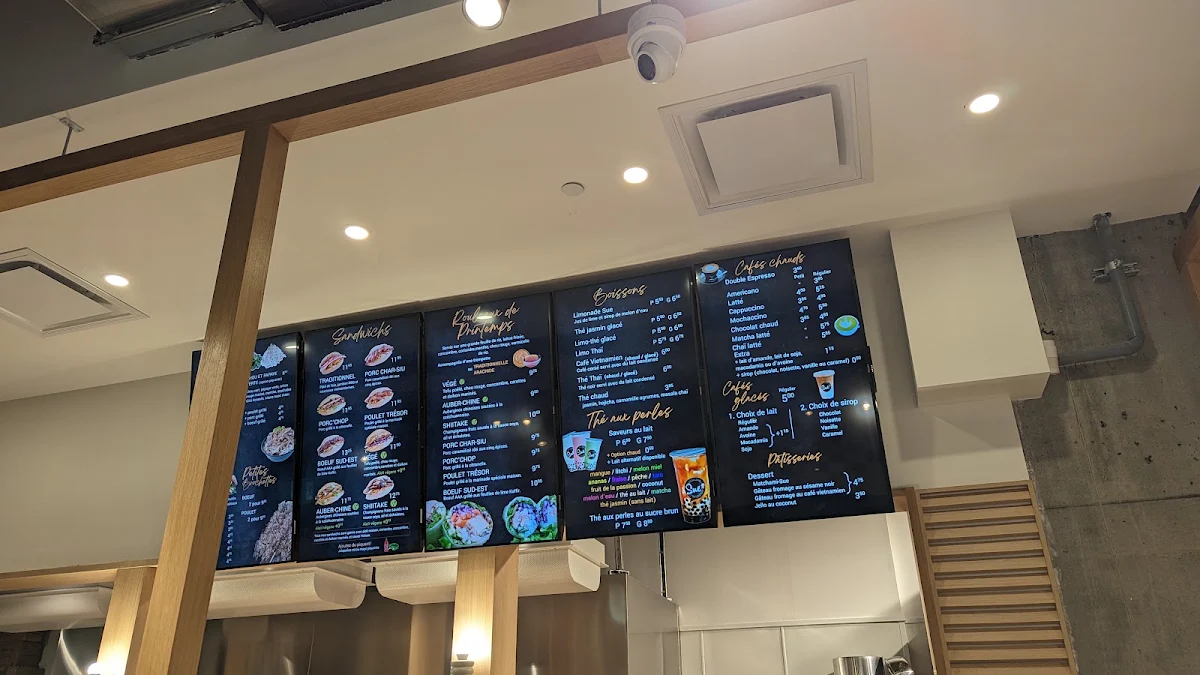 Menu, Sandwicherie Sue - Peel