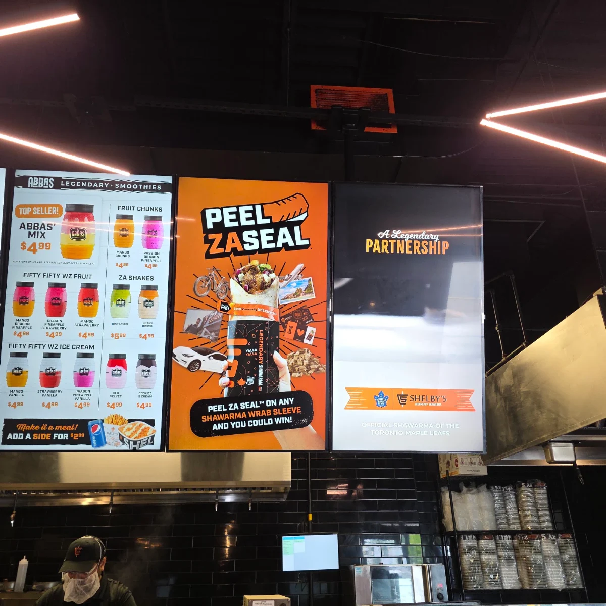 Menu, Shelby's Legendary Shawarma