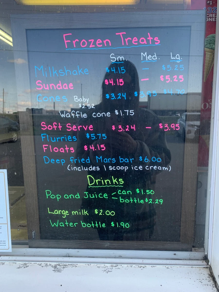 Menu, Brant Drive-In