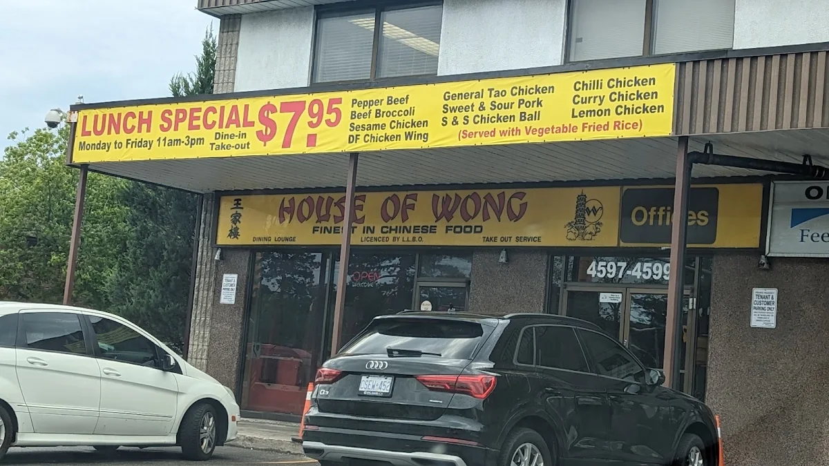 Menu, House Of Wong