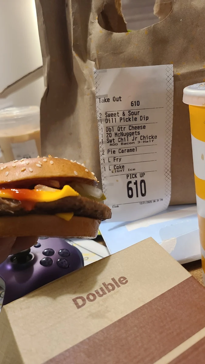 Menu, McDonald's