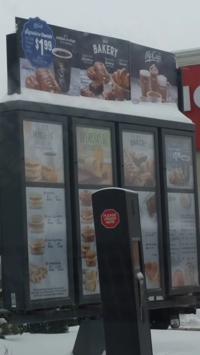 Menu, McDonald's