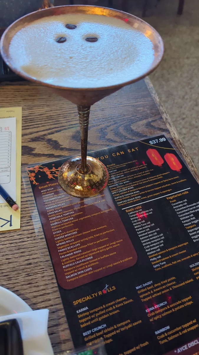 Menu, Kona Sushi - Walkerville