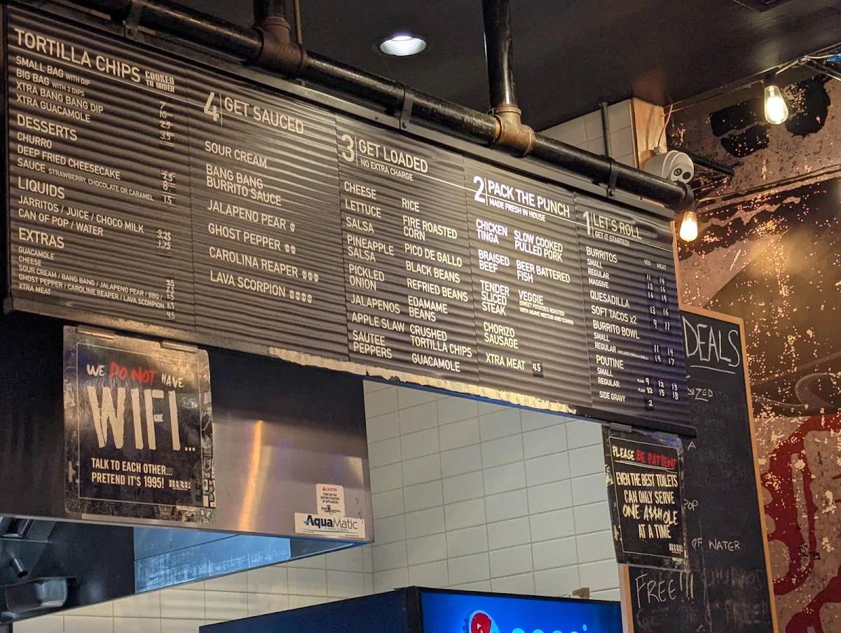 Menu, St. Louis Bar & Grill