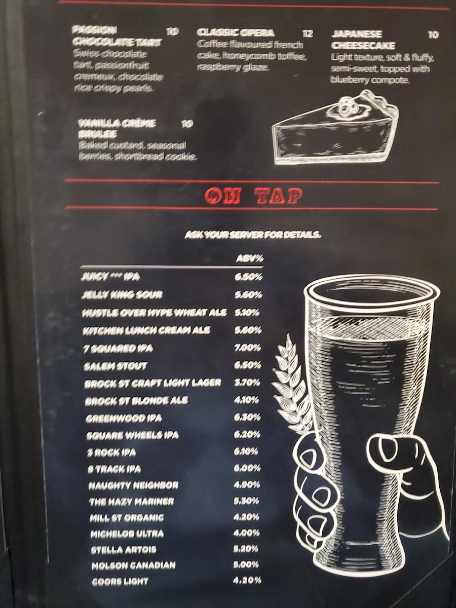 Menu, Casual Pickering