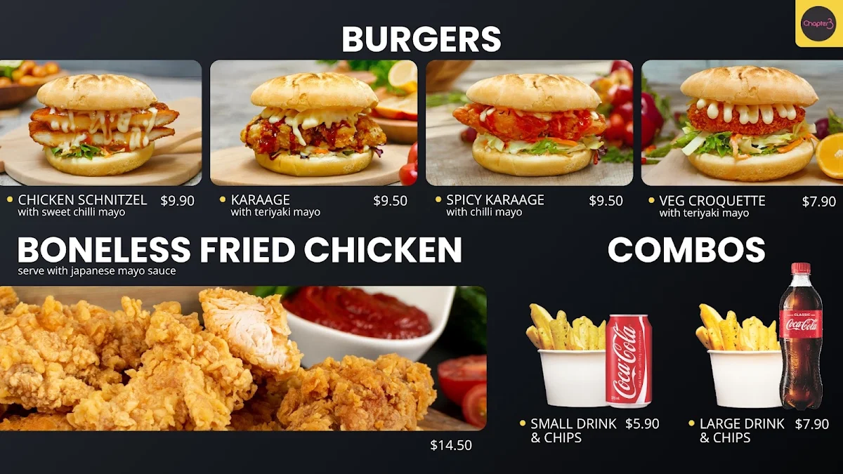 Menu, Chapter 3