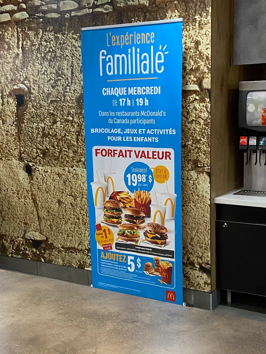Menu, McDonald's