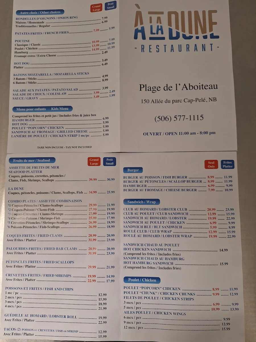 Menu photo 1