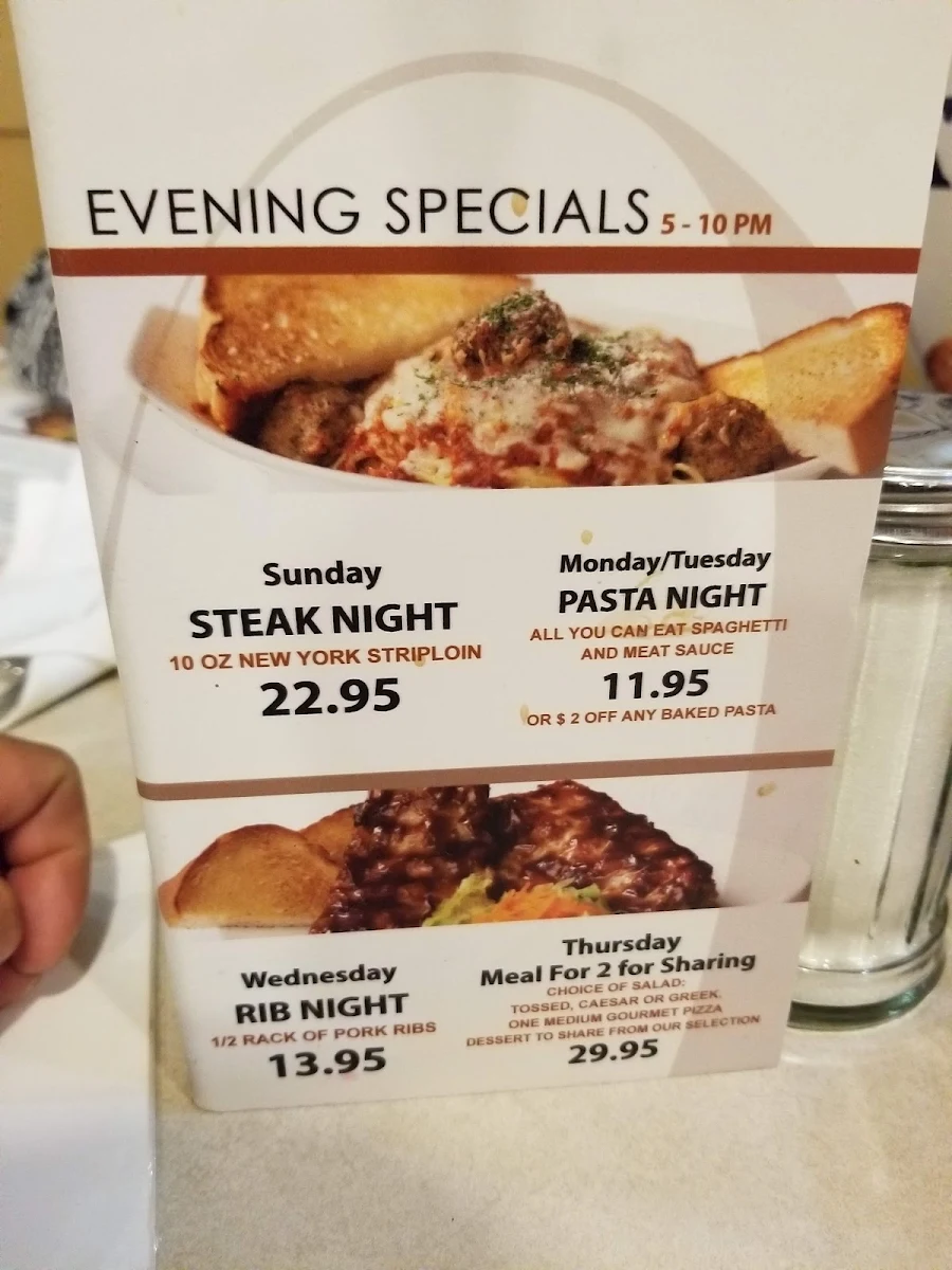 Menu, Royal Pizza Old Strathcona