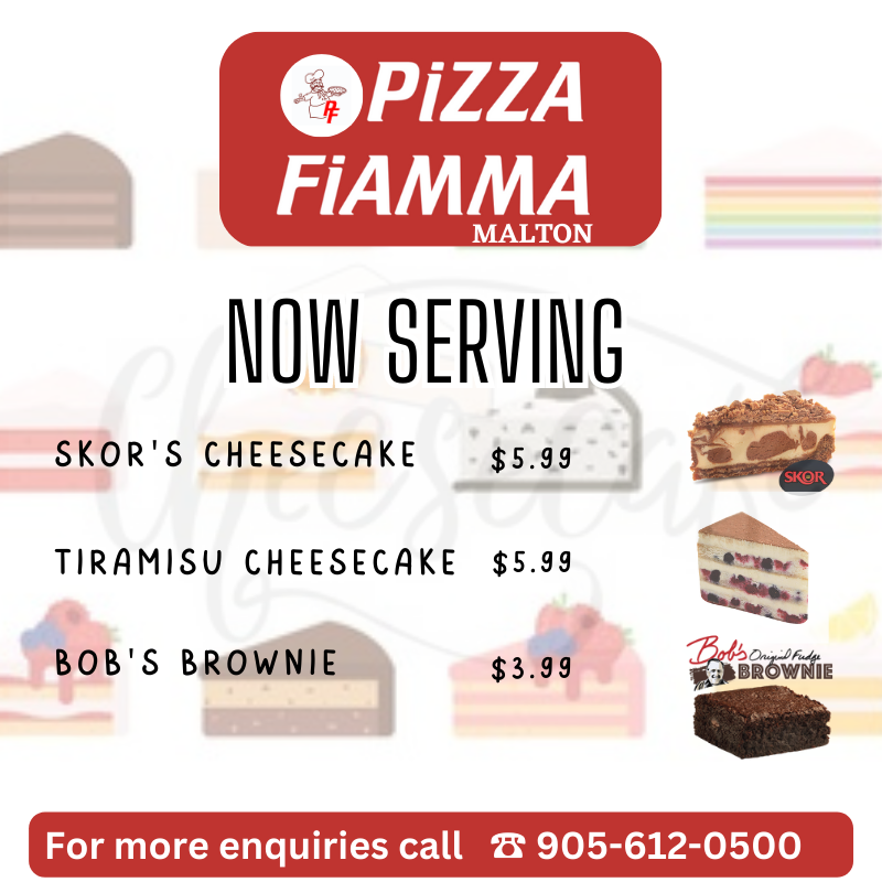 Menu, Pizza Fiamma