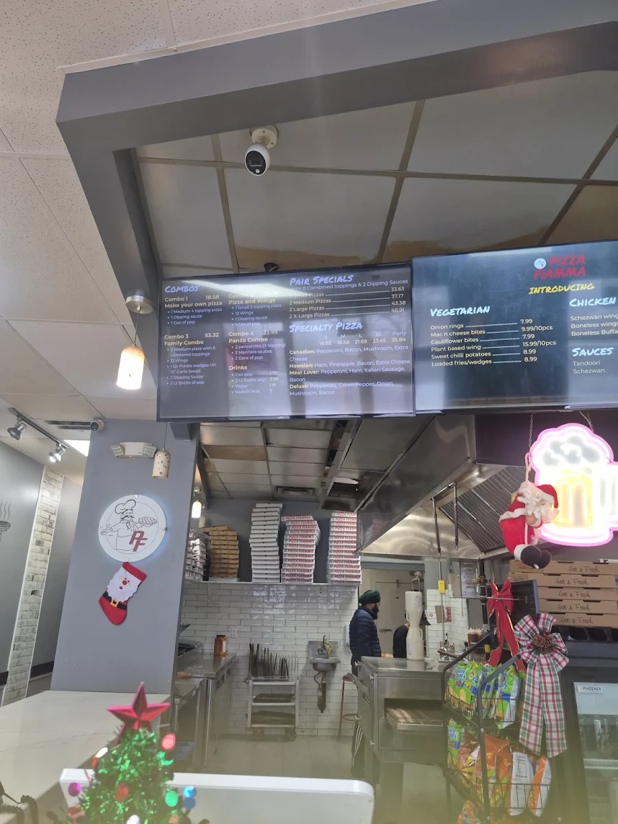 Menu, Pizza Fiamma
