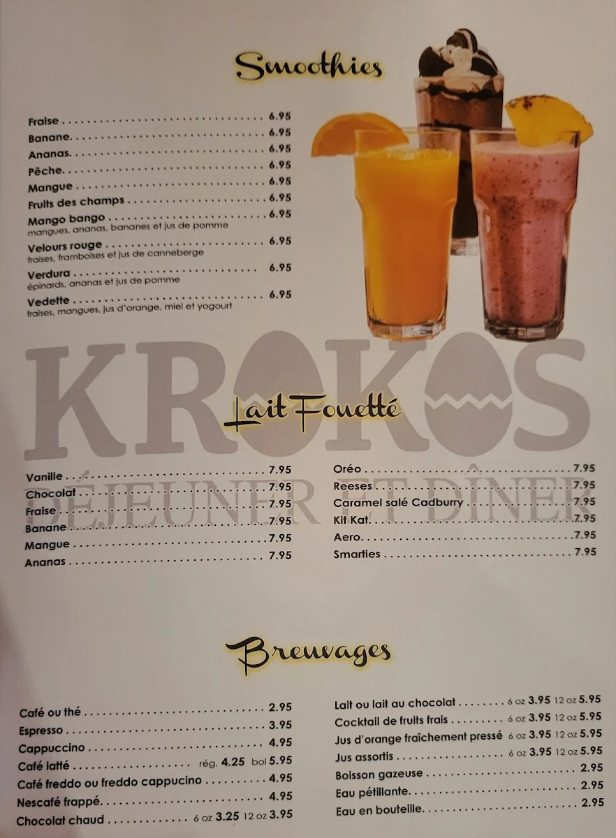 Menu, Krokos