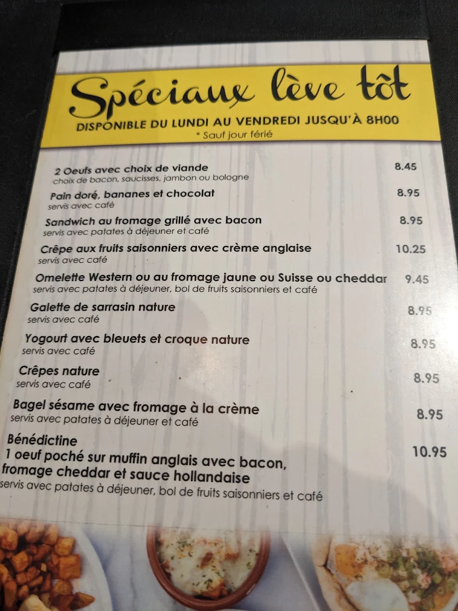 Menu, Krokos