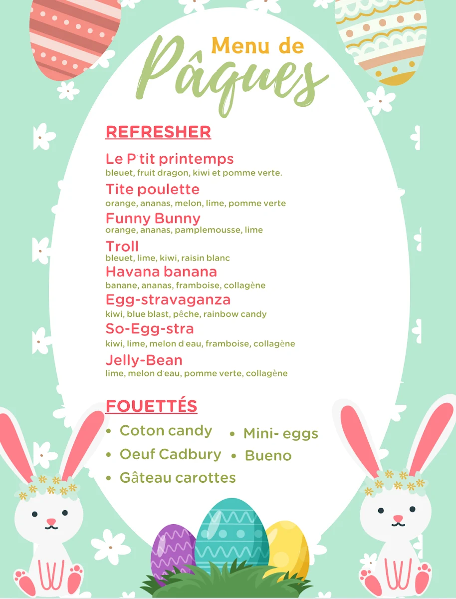 Menu, Avō Papilles