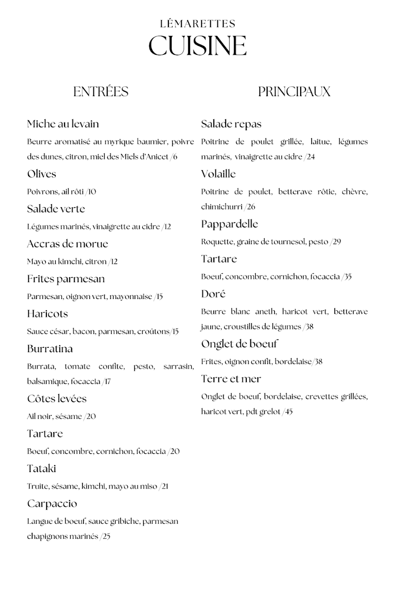 Menu photo 1