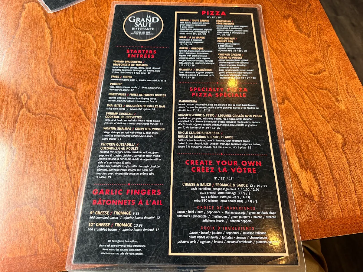 Menu, Le Grand Saut